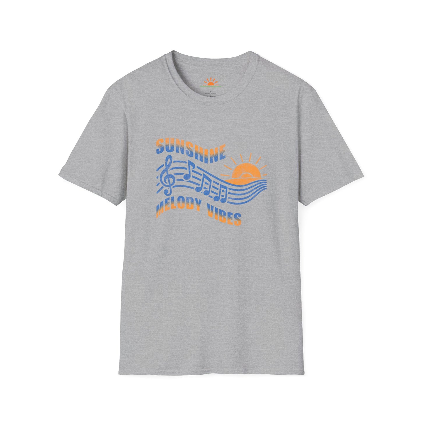 Sunshine & Melody Vibes | Positive Vibes T-Shirt – Grunge Texture - Hello Sunshine Tees