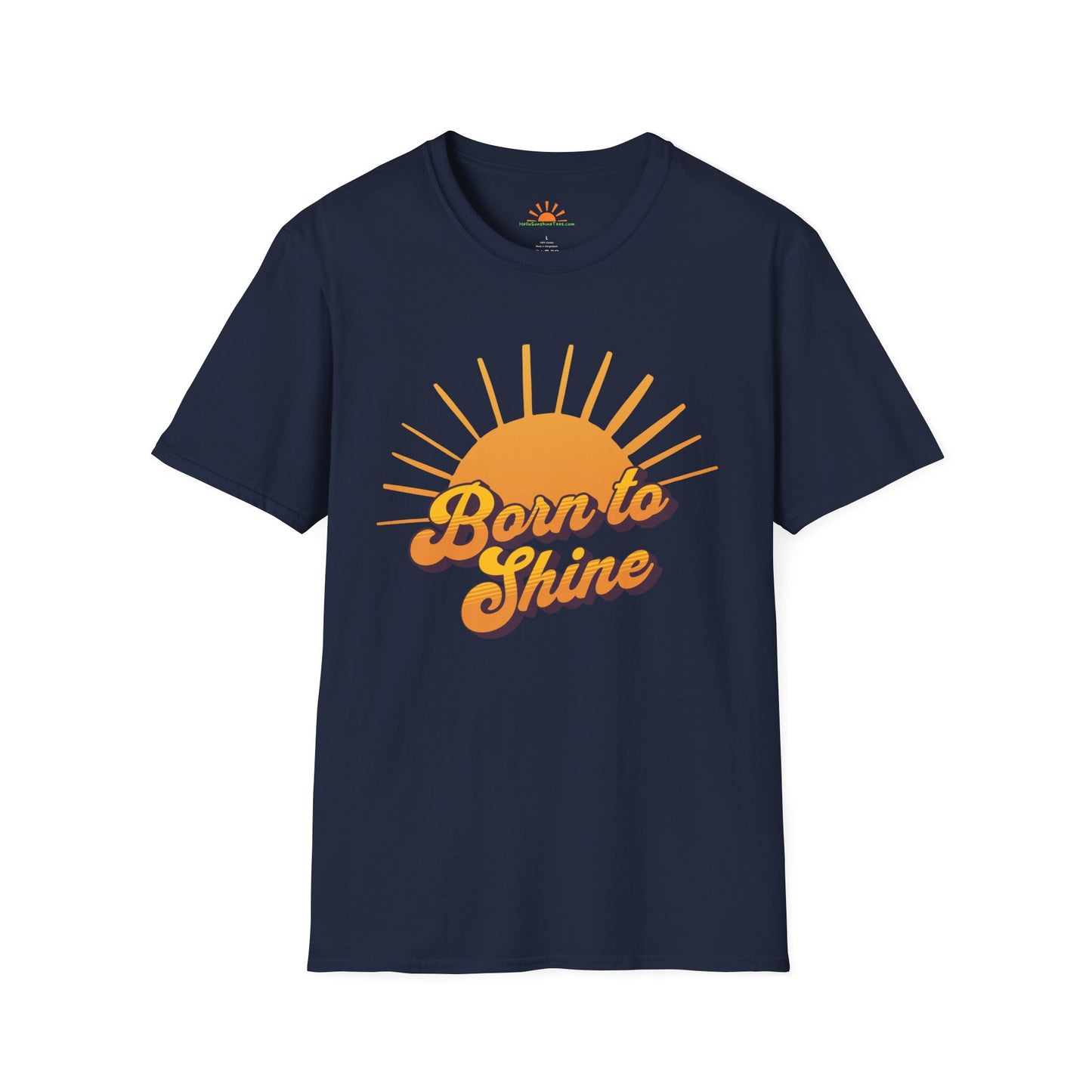 Born To Shine Shirt - Vintage Sun Graphic Tee - Hello Sunshine Tees