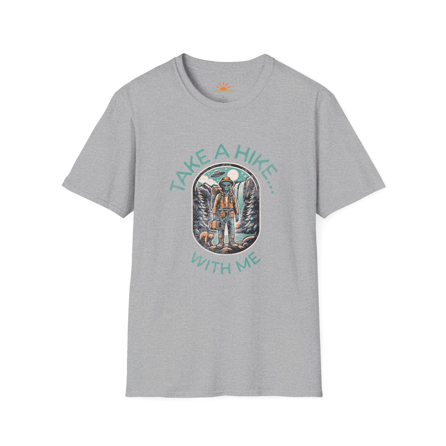 Take a Hike With Me T-Shirt – Funny Hiking Graphic Tee for Outdoor Lovers – Grunge Texture - Hello Sunshine Tees
