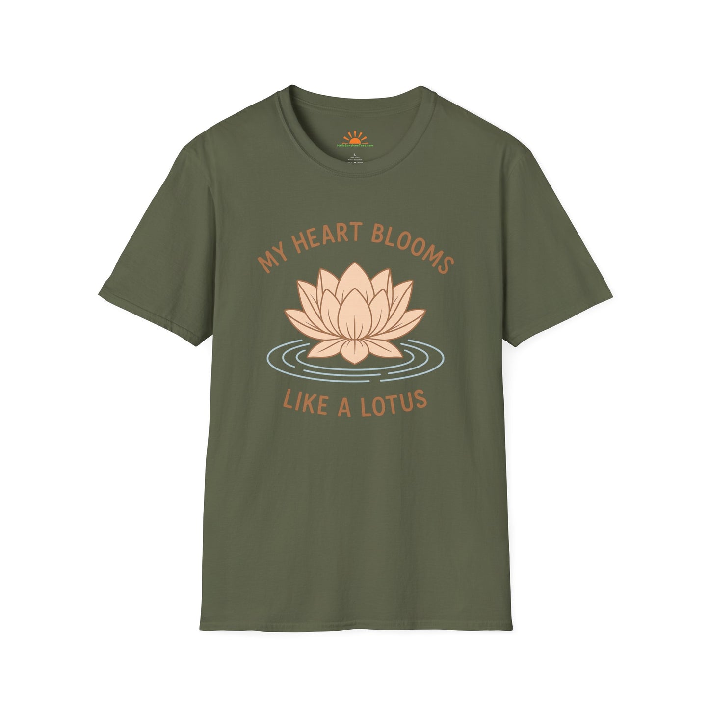 Bloom Like a Lotus Shirt – Yoga Positivity Tee - Hello Sunshine Tees
