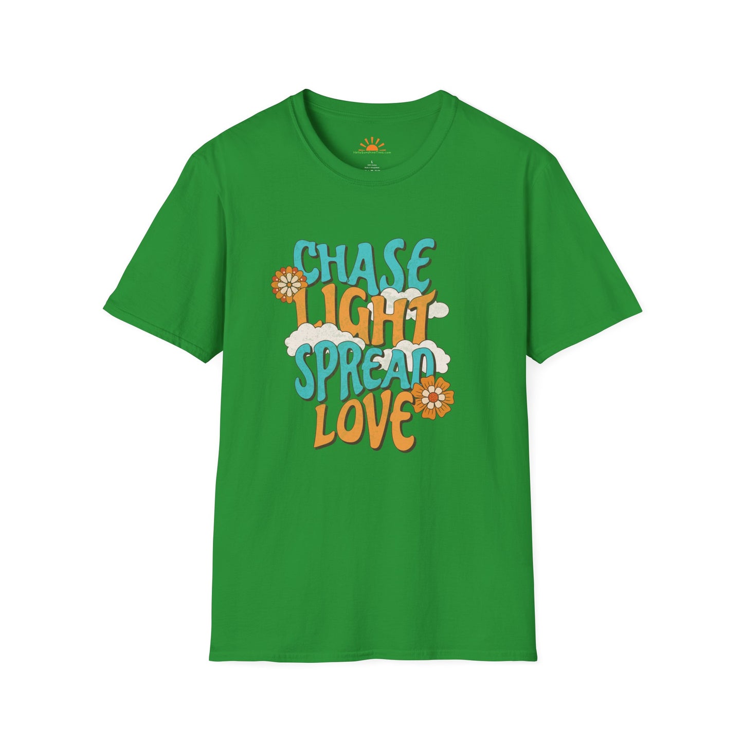 Chase Light Spread Love Shirt – 70s Retro Sunshine Tee - Hello Sunshine Tees