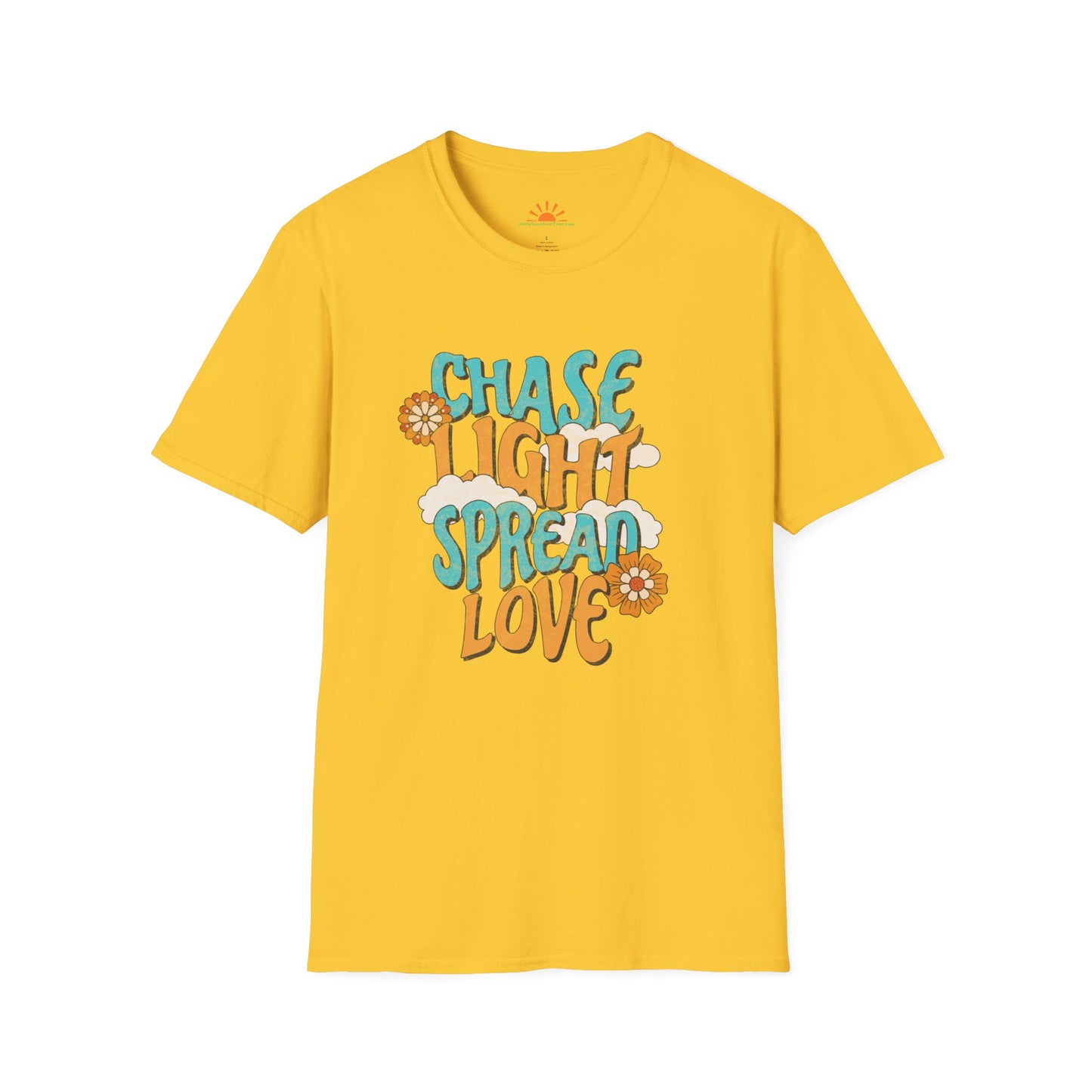 Chase Light Spread Love Shirt – 70s Retro Sunshine Tee - Hello Sunshine Tees