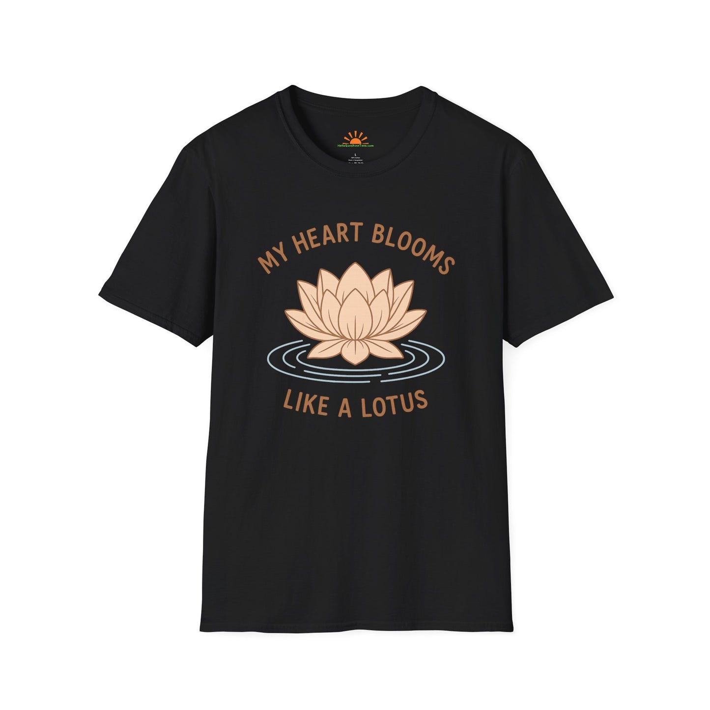 Bloom Like a Lotus Shirt – Yoga Positivity Tee - Hello Sunshine Tees