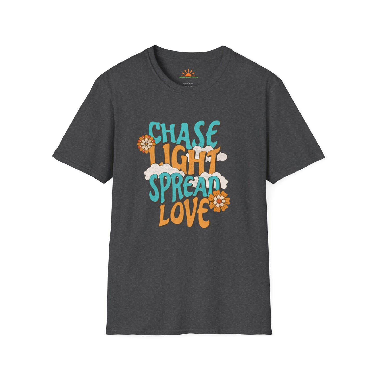 Chase Light Spread Love Shirt – 70s Retro Sunshine Tee - Hello Sunshine Tees
