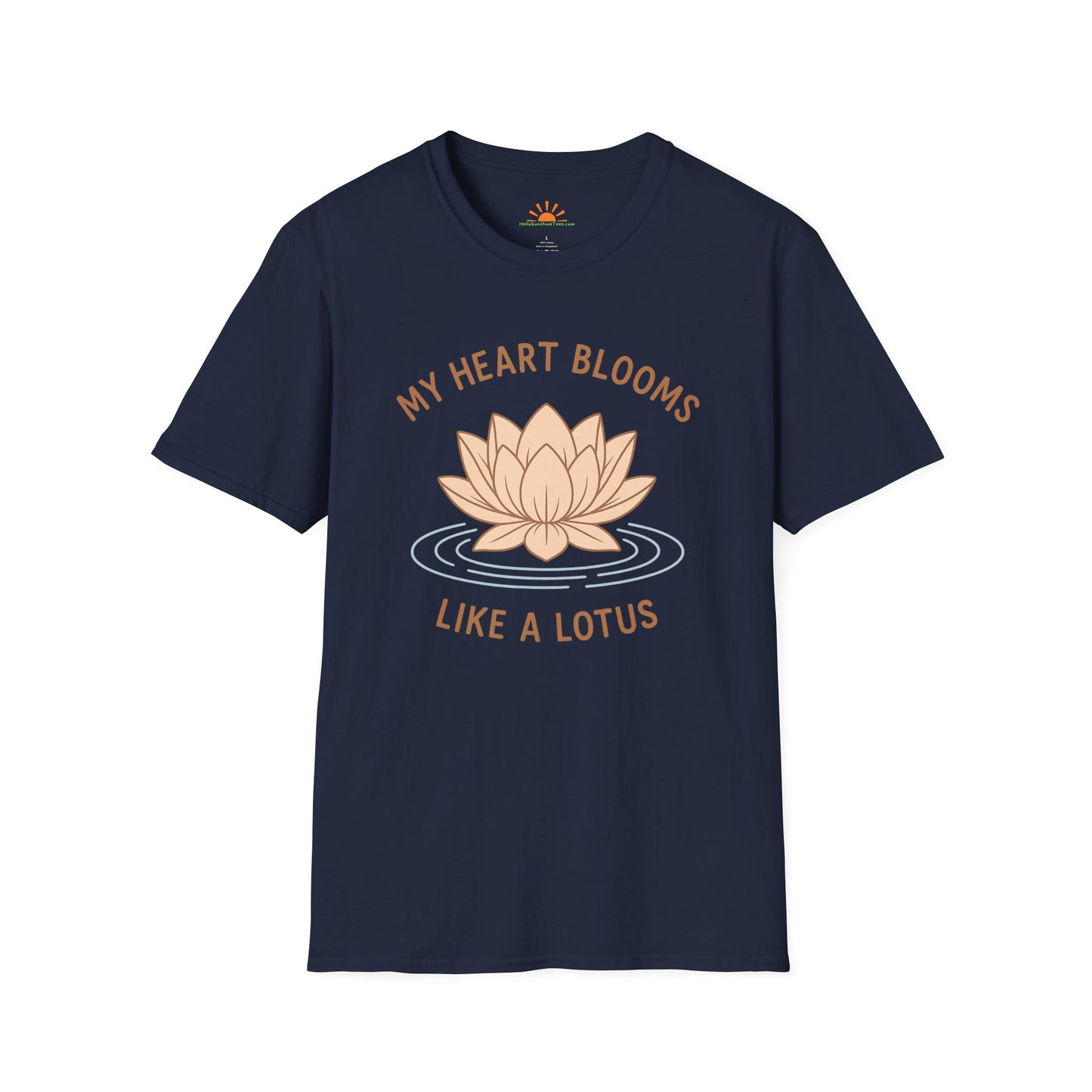 Bloom Like a Lotus Shirt – Yoga Positivity Tee - Hello Sunshine Tees