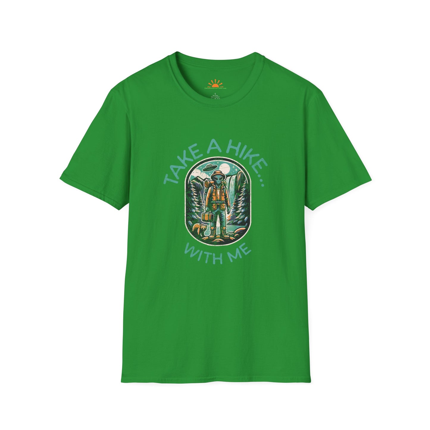 Take a Hike With Me T-Shirt – Funny Hiking Graphic Tee for Outdoor Lovers – Grunge Texture - Hello Sunshine Tees