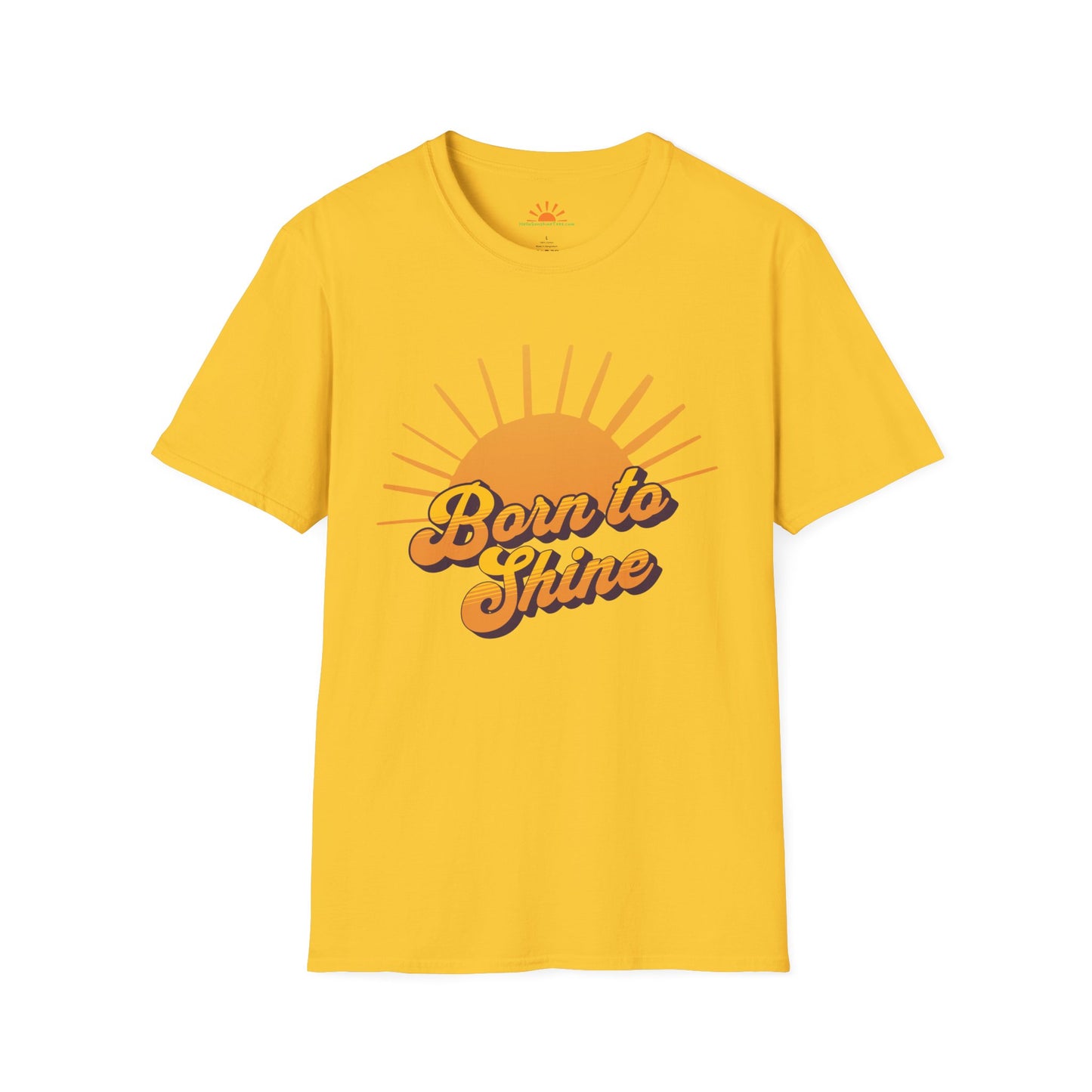 Born To Shine Shirt - Vintage Sun Graphic Tee - Hello Sunshine Tees