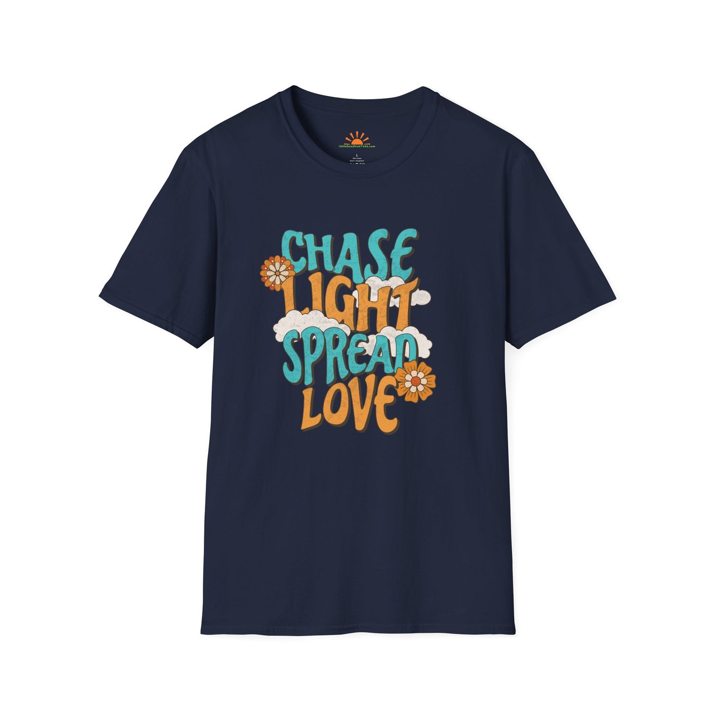 Chase Light Spread Love Shirt – 70s Retro Sunshine Tee - Hello Sunshine Tees