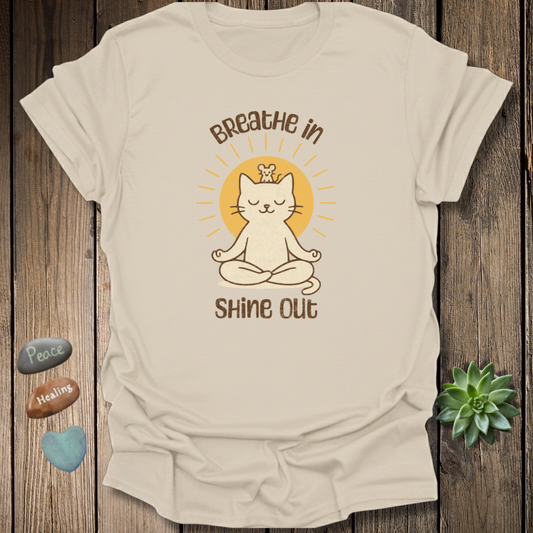 Breathe In Shine Out T-Shirt – Grunge Texture