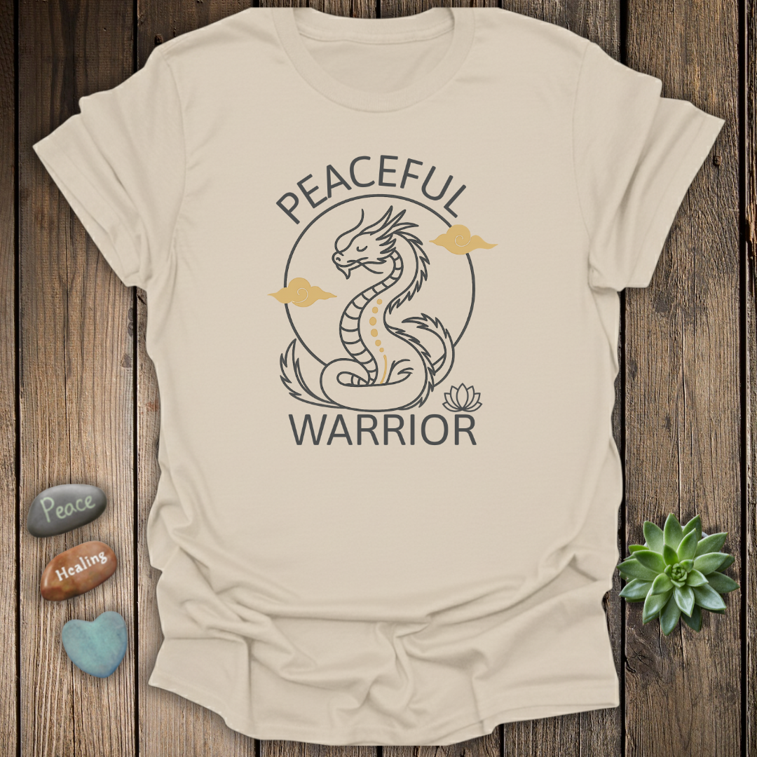 Peaceful Warrior Dragon T-Shirt