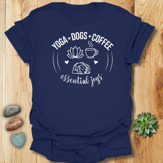 Yoga Dogs Coffee T-Shirt