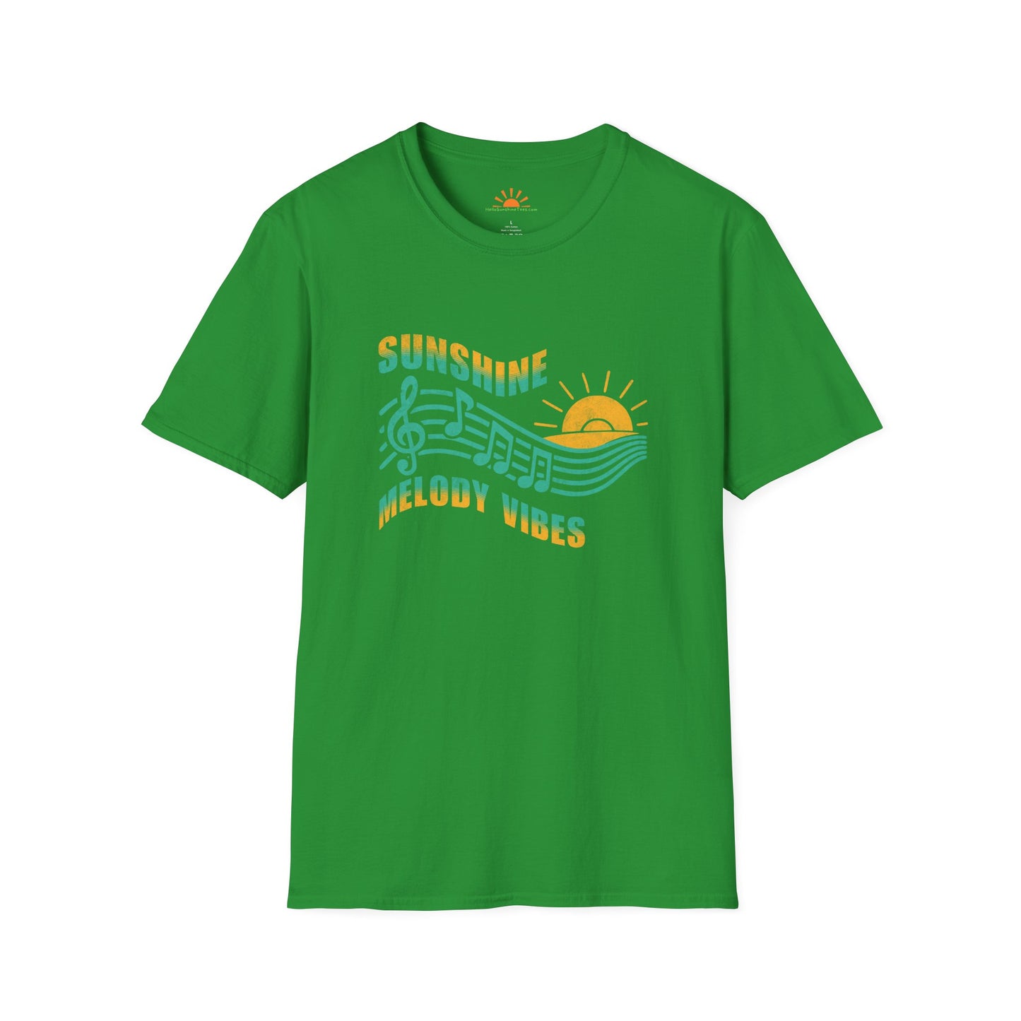 Sunshine & Melody Vibes | Positive Vibes T-Shirt – Grunge Texture - Hello Sunshine Tees