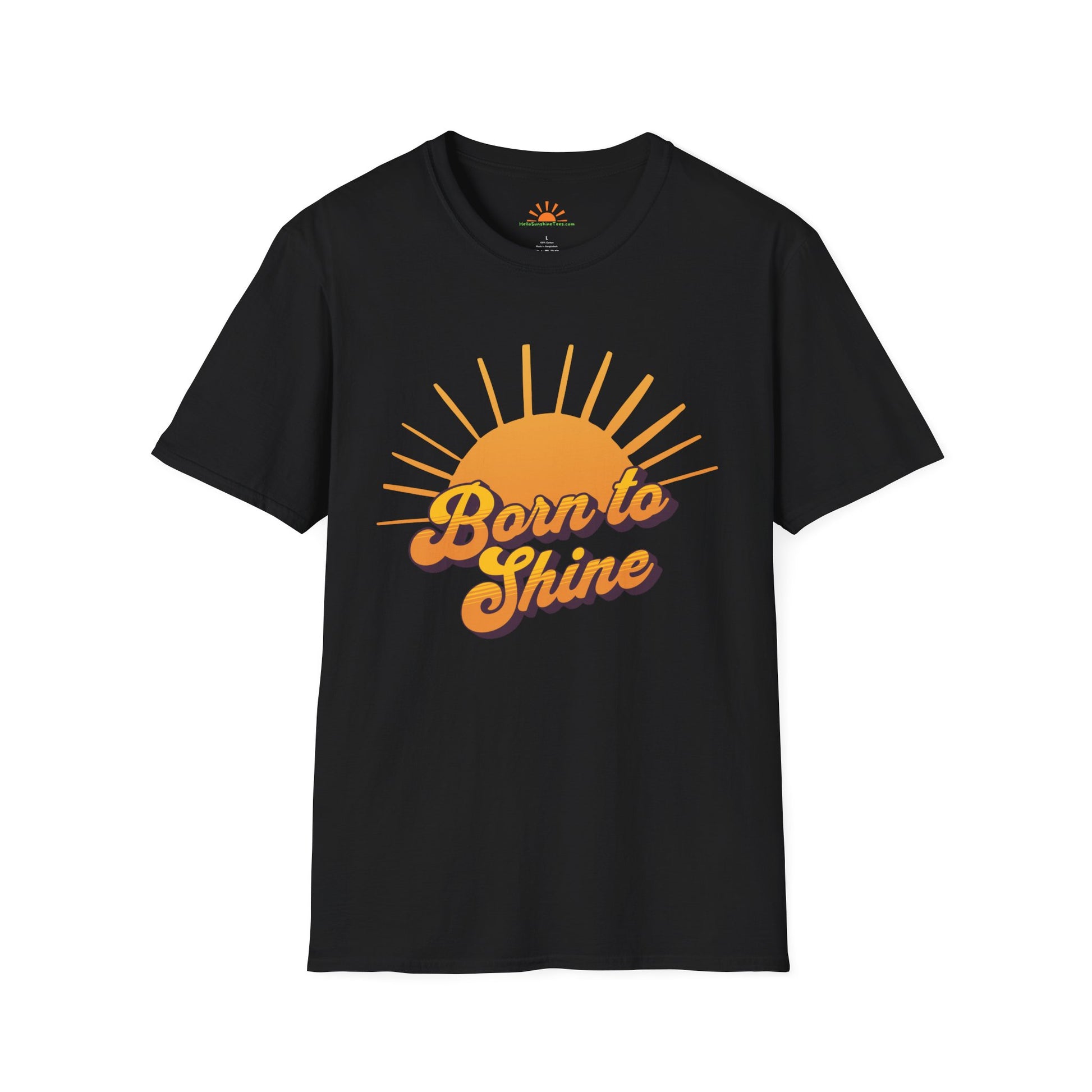 Born To Shine Shirt - Vintage Sun Graphic Tee - Hello Sunshine Tees
