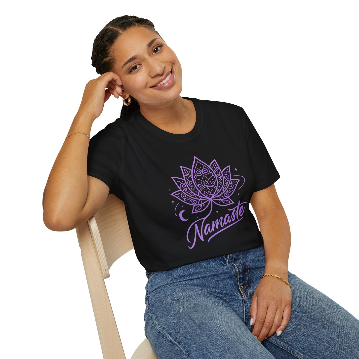 Namaste Lotus Flower Spiritual Yoga T-Shirt