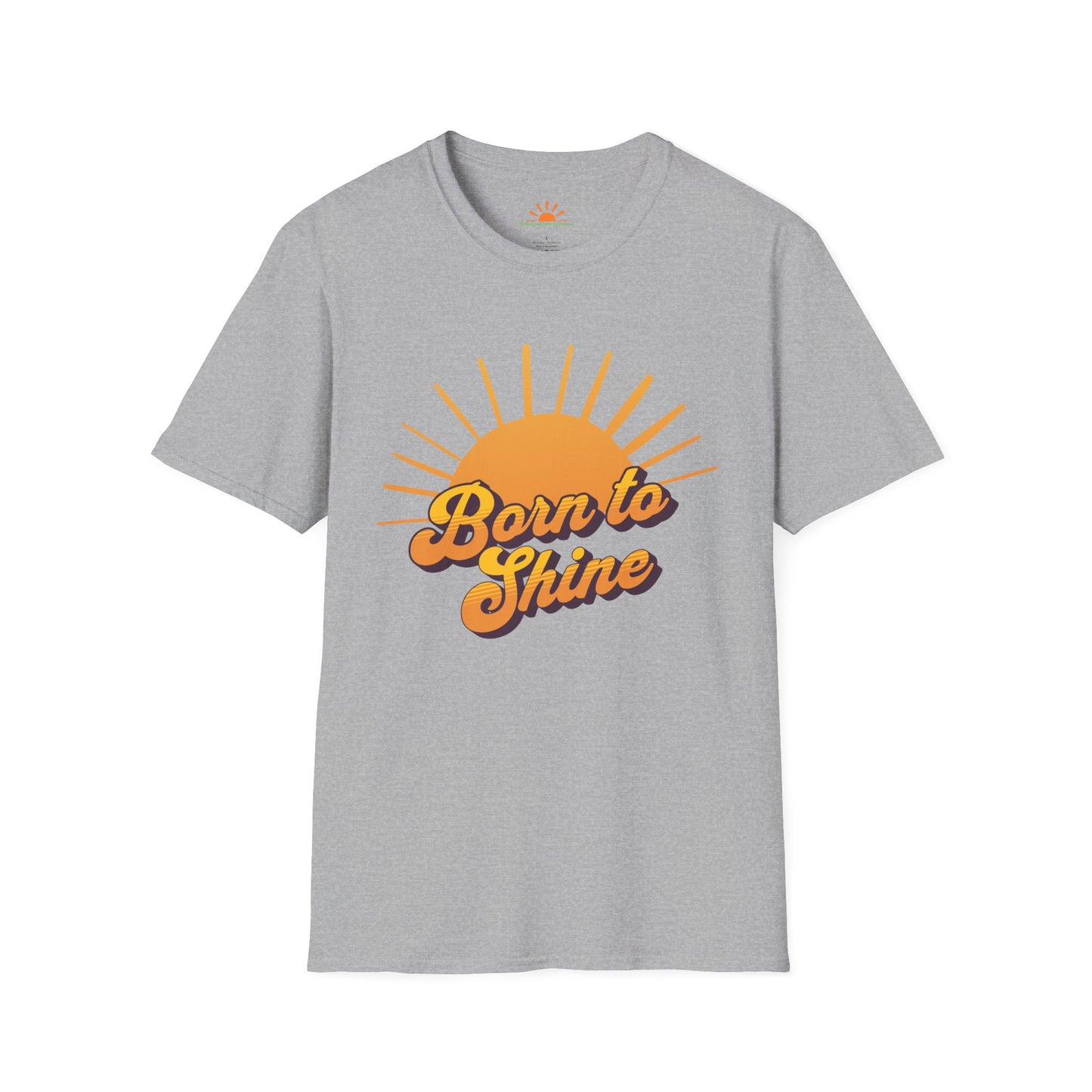 Born To Shine Shirt - Vintage Sun Graphic Tee - Hello Sunshine Tees