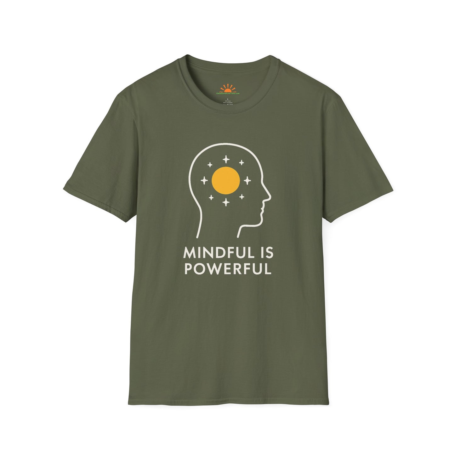 Mindful Is Powerful T-Shirt – Positive Mindset Graphic Tee - Hello Sunshine Tees