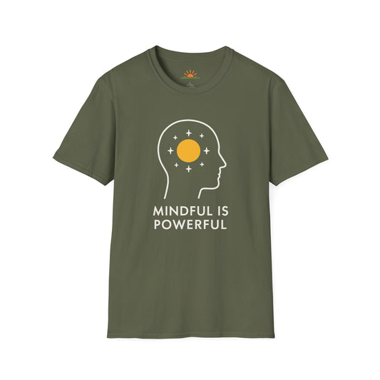 Mindful Is Powerful T-Shirt – Positive Mindset Graphic Tee - Hello Sunshine Tees