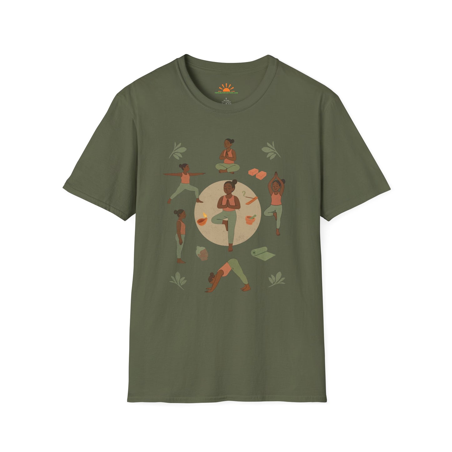 Sunrise Poses - Grounded Glow Grunge Texture - Hello Sunshine Tees