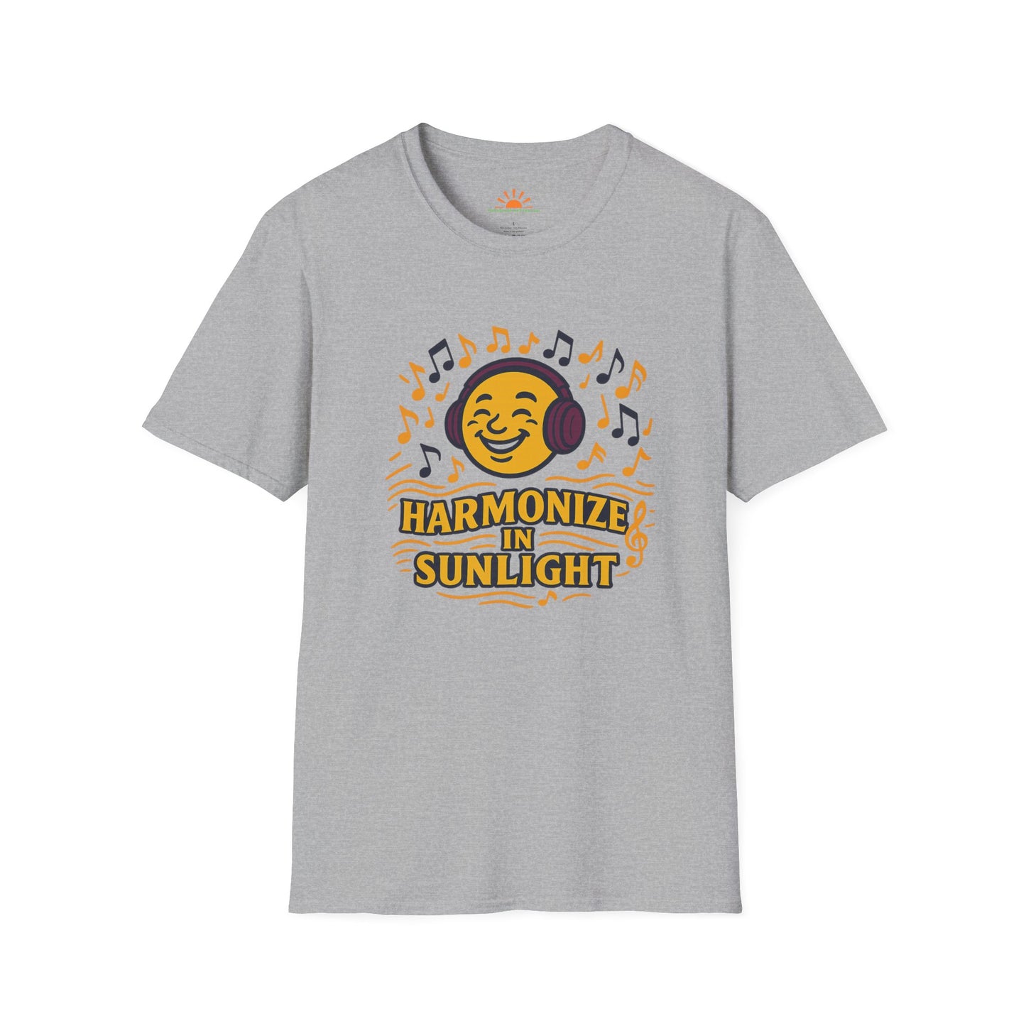 Harmonize in Sunlight Tee – Retro Sunshine Music Graphic T-Shirt - Hello Sunshine Tees