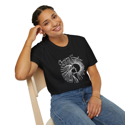 Chasing Sunshine T-Shirt – Boho Sun Graphic Tee, Positivity & Mindfulness Shirt