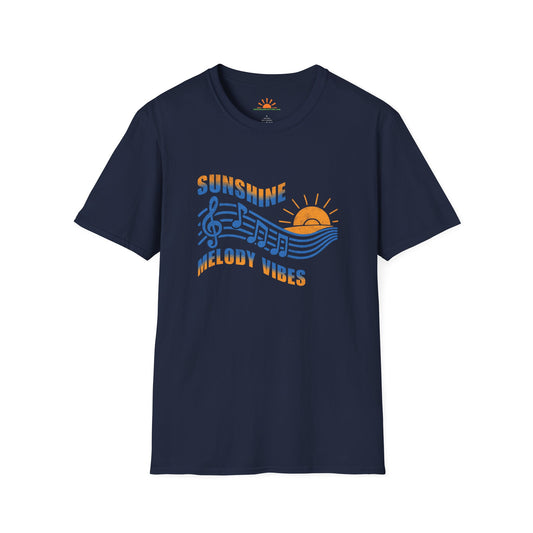 Sunshine & Melody Vibes | Positive Vibes T-Shirt – Grunge Texture - Hello Sunshine Tees