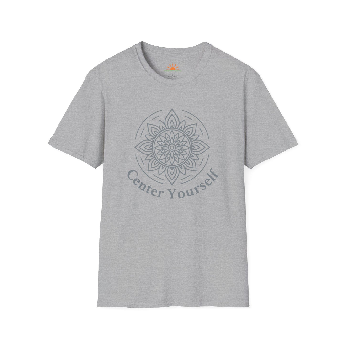Center Yourself T-Shirt – Yoga Meditation Mandala Graphic Tee - Hello Sunshine Tees
