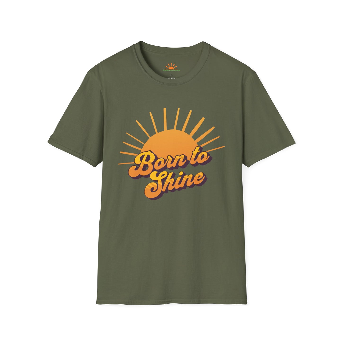 Born To Shine Shirt - Vintage Sun Graphic Tee - Hello Sunshine Tees