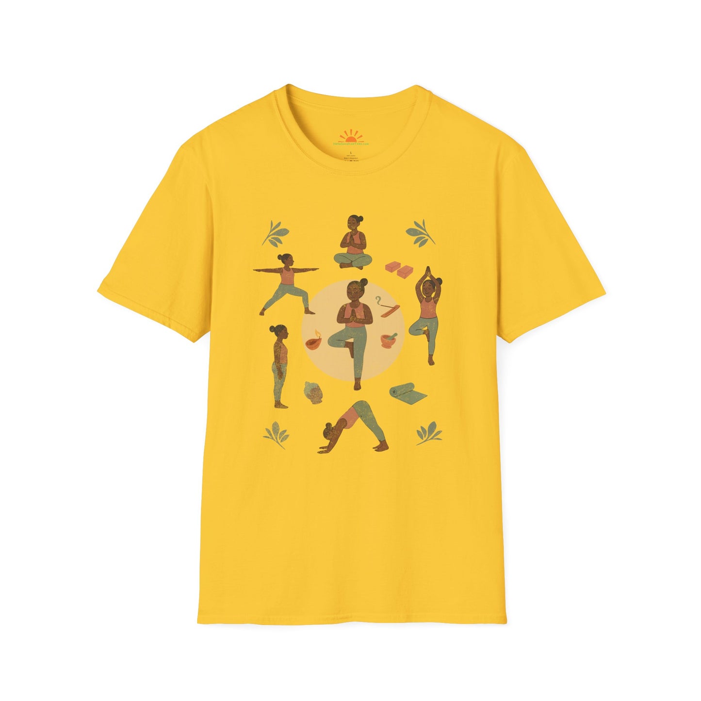 Sunrise Poses - Grounded Glow Grunge Texture - Hello Sunshine Tees