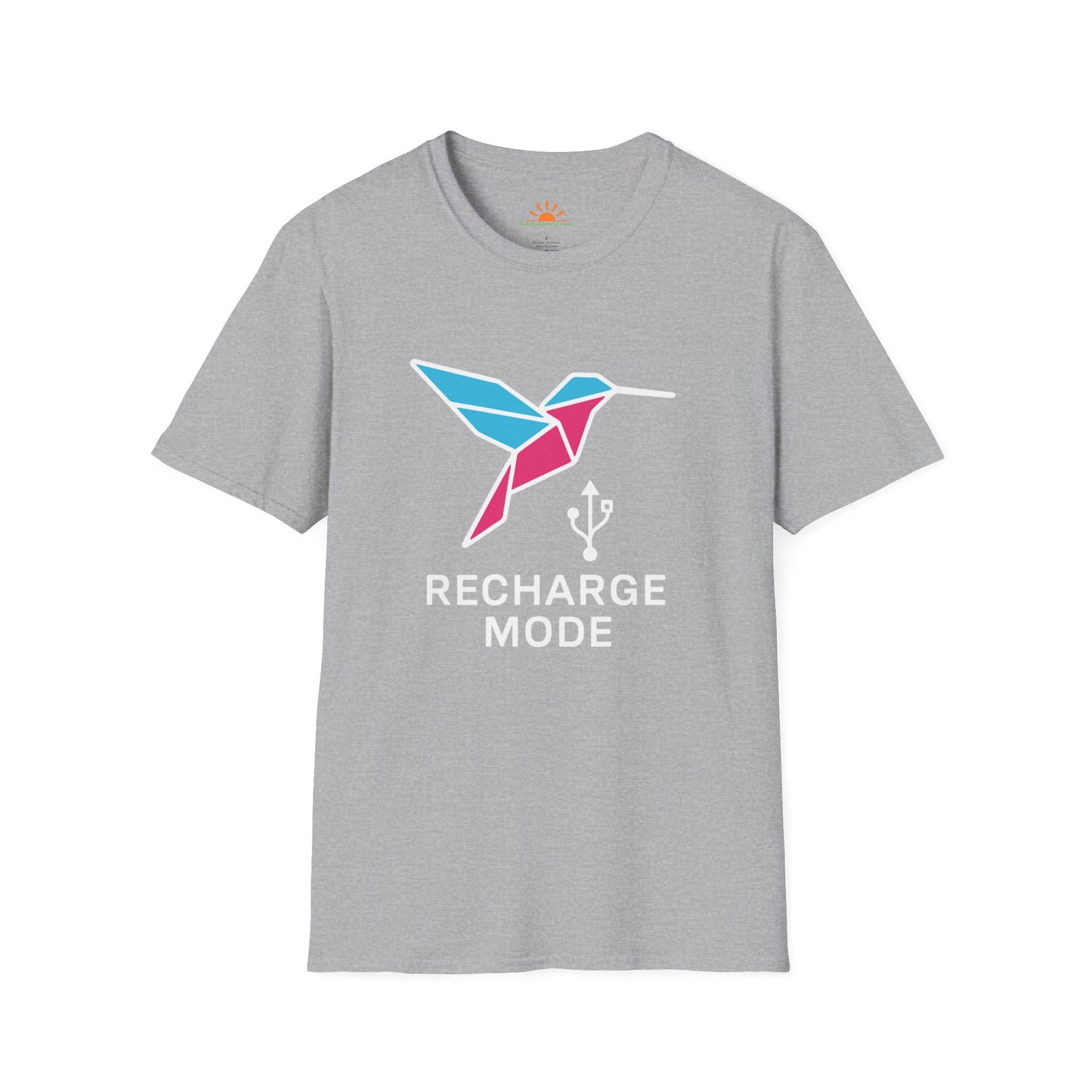 Recharge Mode Tee – Positive Energy Graphic Shirt - Hello Sunshine Tees
