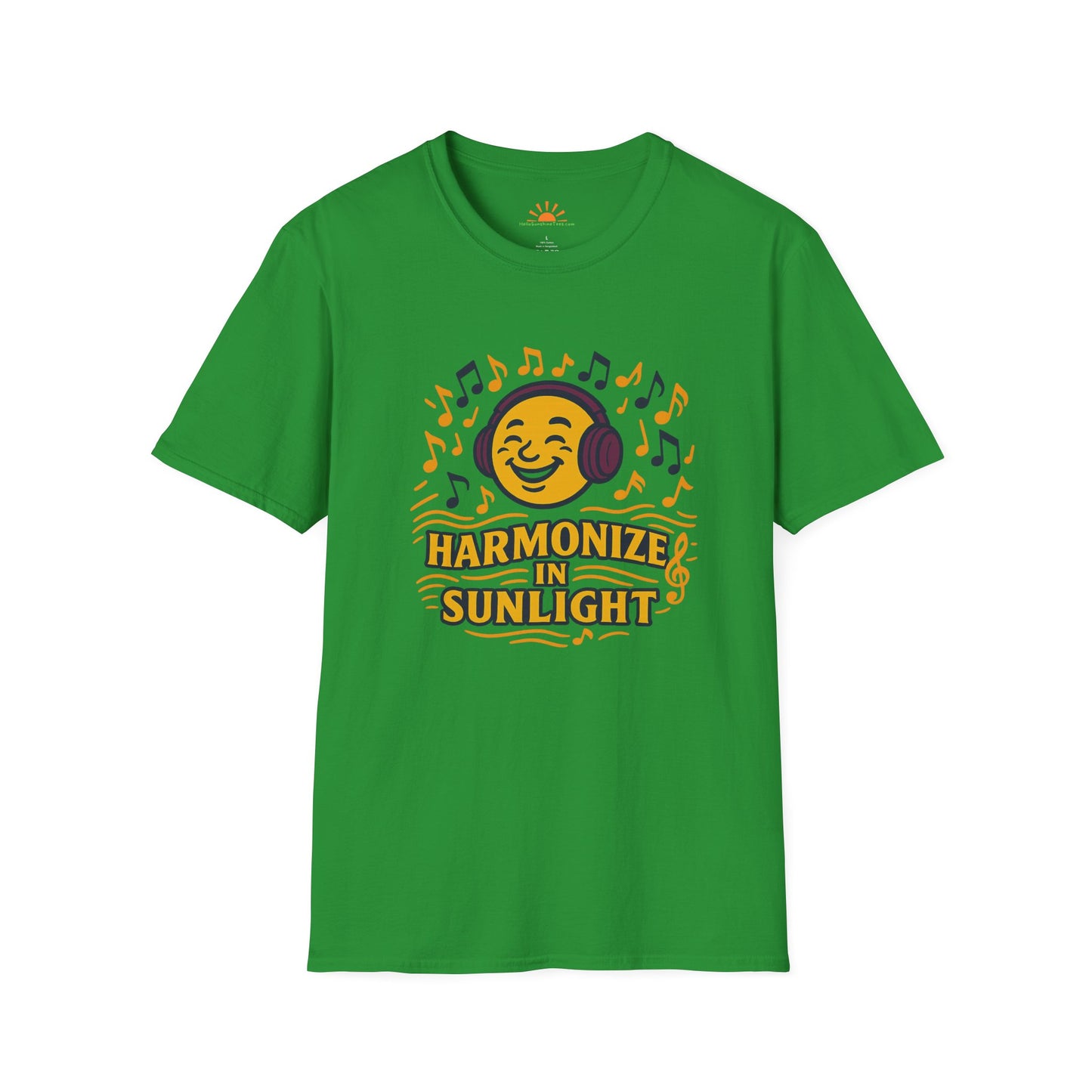 Harmonize in Sunlight Tee – Retro Sunshine Music Graphic T-Shirt - Hello Sunshine Tees