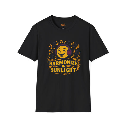 Harmonize in Sunlight Tee – Retro Sunshine Music Graphic T-Shirt - Hello Sunshine Tees