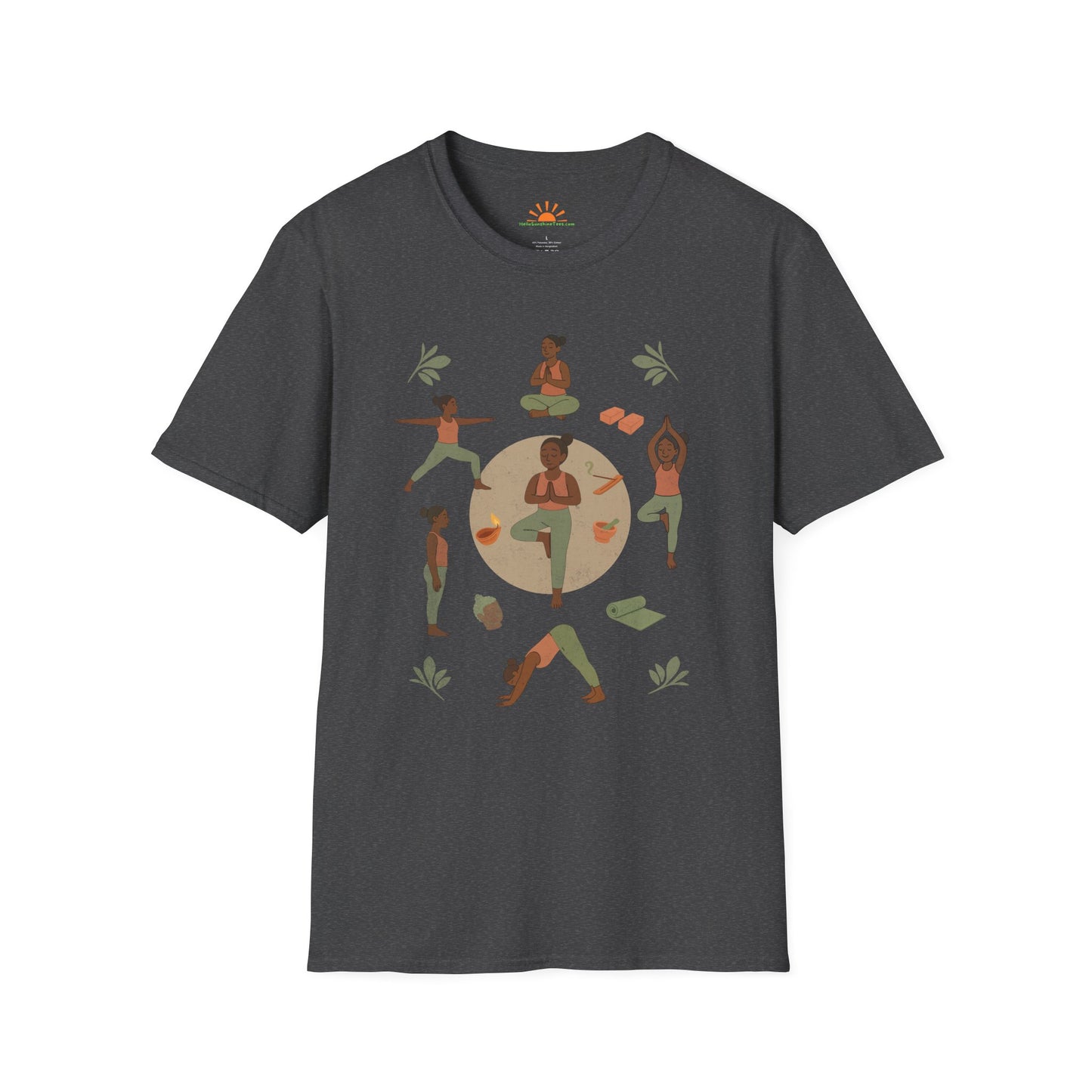 Sunrise Poses - Grounded Glow Grunge Texture - Hello Sunshine Tees