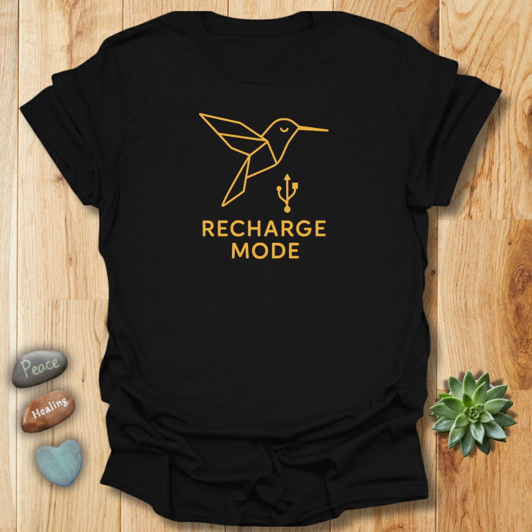 Recharge Mode Tee – Positive Energy Graphic Shirt