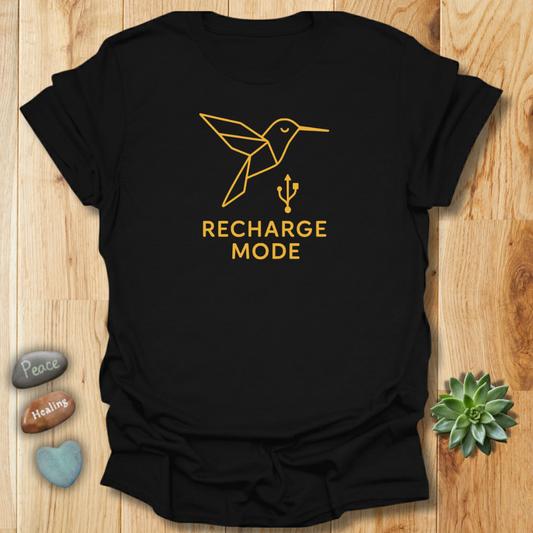 Recharge Mode Tee – Positive Energy Graphic Shirt