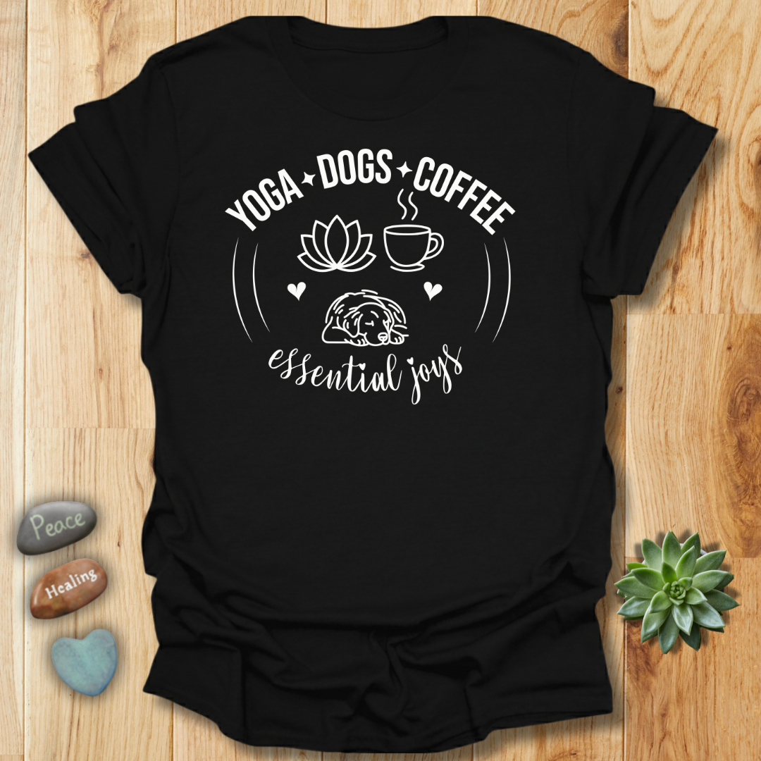 Yoga Dogs Coffee T-Shirt
