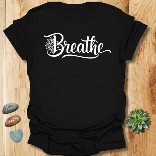 Breathe Mandala Lotus Om Yoga T-Shirt