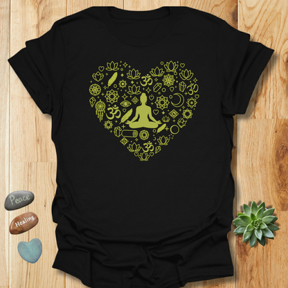 Yoga Heart Mandala T-Shirt