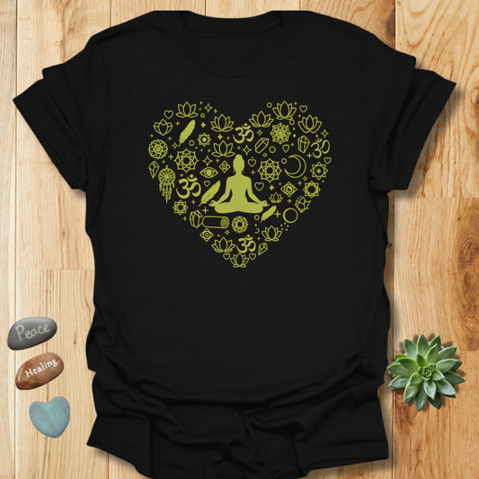 Yoga Heart Mandala T-Shirt