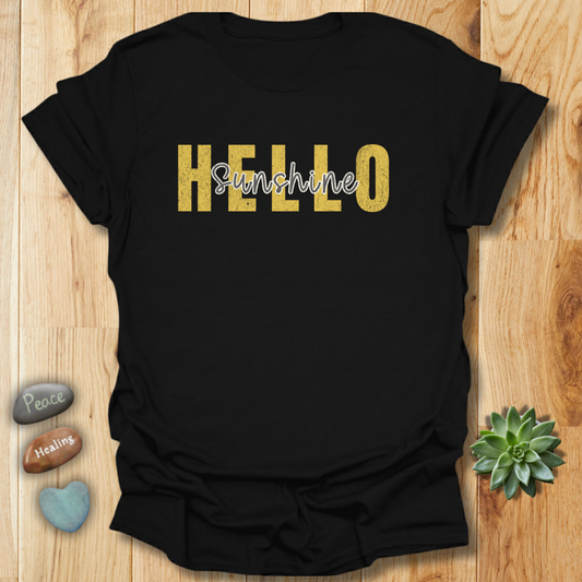 Hello Sunshine T-Shirt – Grunge Texture