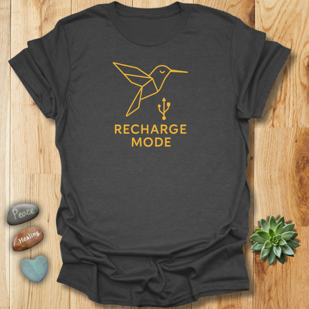 Recharge Mode Tee – Positive Energy Graphic Shirt