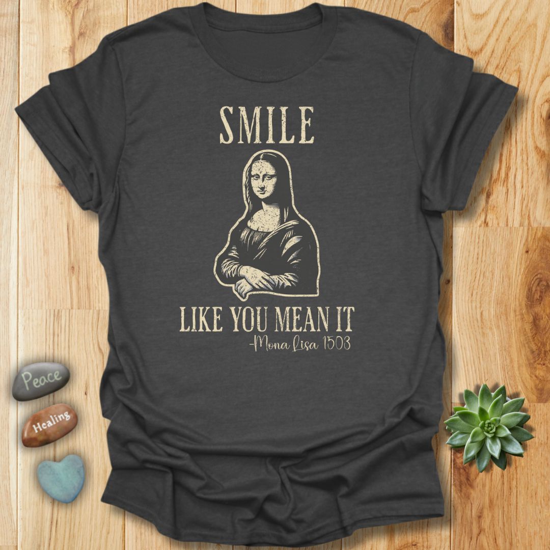 Smile Like You Mean It - Mona Lisa T-Shirt – Grunge Style