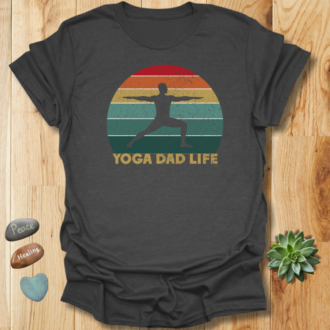 Yoga Dad Life T-Shirt – Grunge Texture