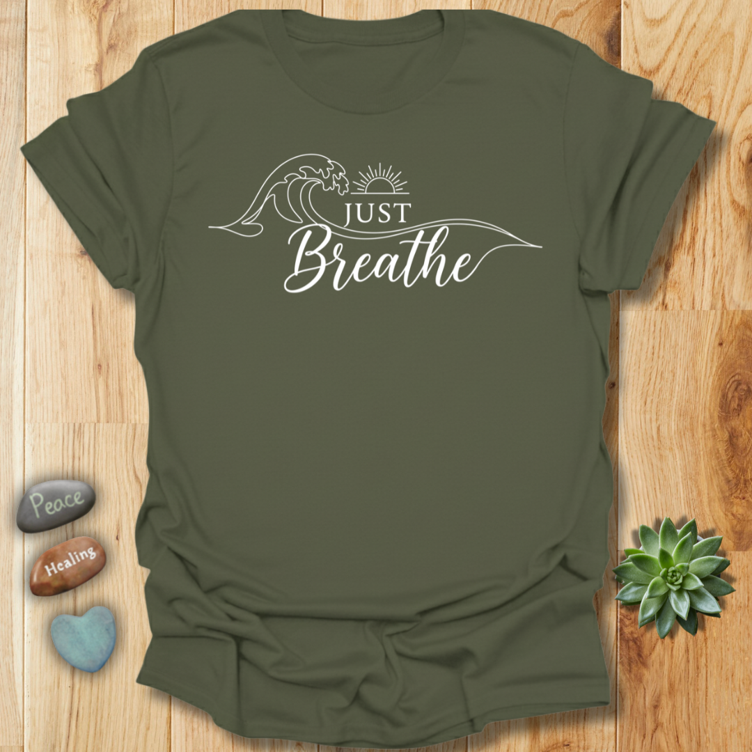 Just Breathe Ocean Wave T-Shirt