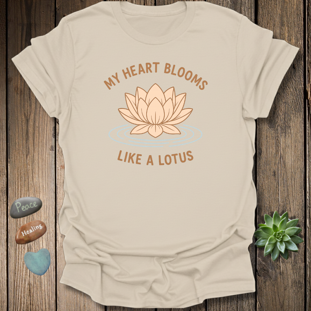 Bloom Like a Lotus Shirt – Yoga Positivity Tee