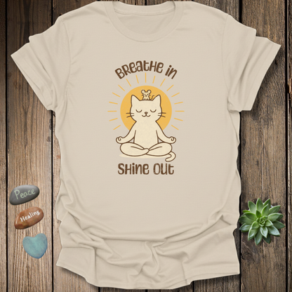Breathe In Shine Out T-Shirt – Grunge Texture