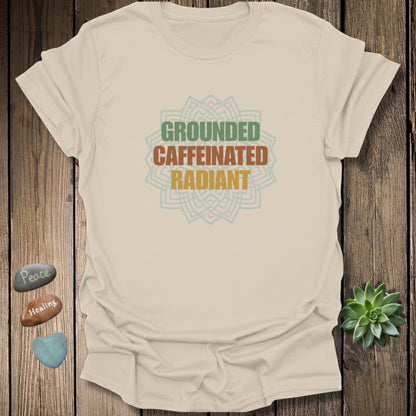 Grounded Caffeinated Radiant Mandala T-Shirt