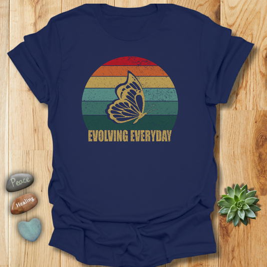 Evolving Everyday Butterfly T-Shirt– Grunge Texture
