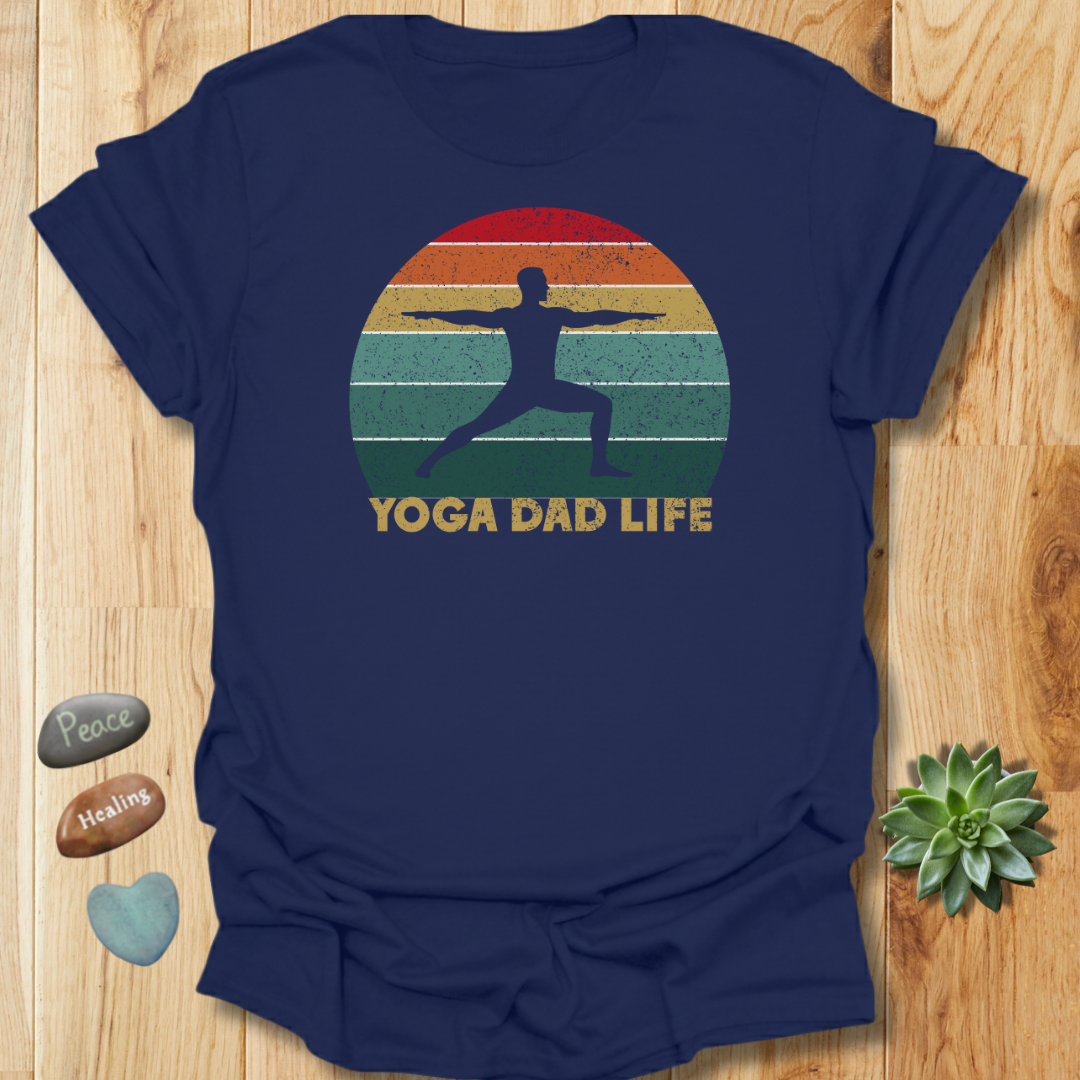 Yoga Dad Life T-Shirt – Grunge Texture