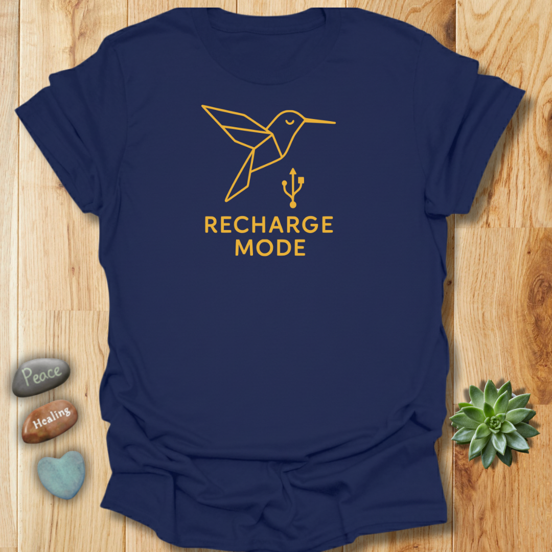 Recharge Mode Tee – Positive Energy Graphic Shirt