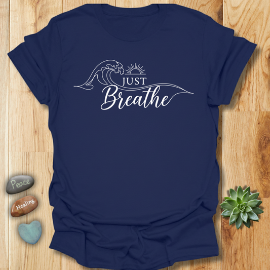Just Breathe Ocean Wave T-Shirt